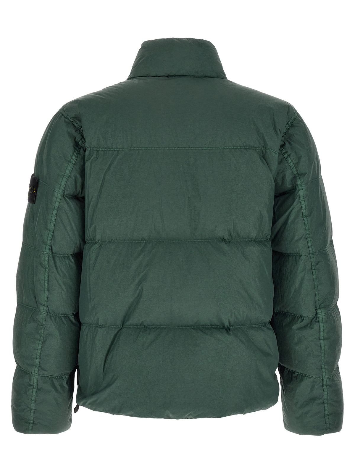 Stone Island Zweifarbige Polyamid-Steppjacke in voller Länge