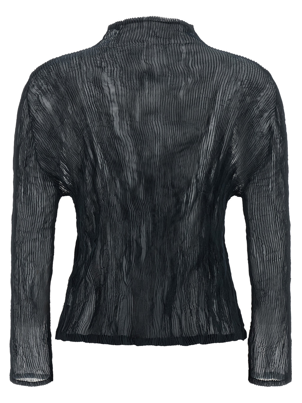 Issey Miyake Schwarzer Cardigan aus Polyester