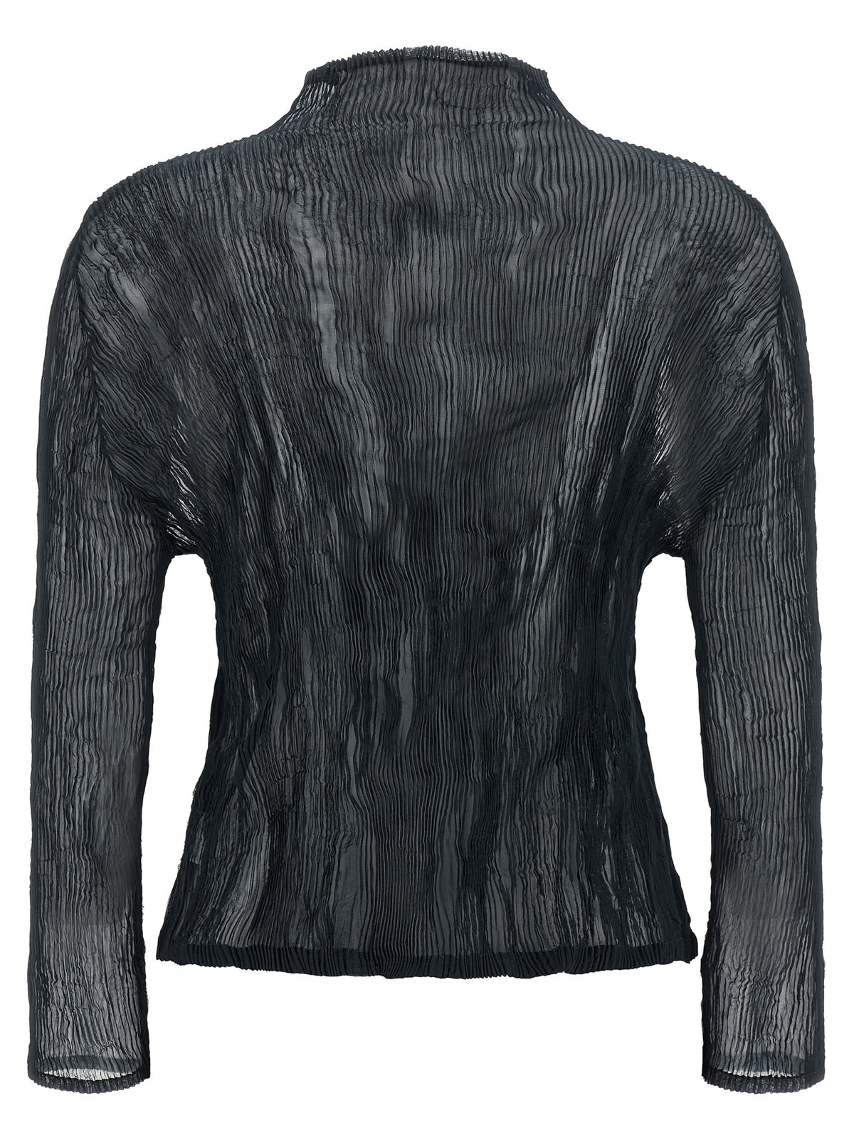 Issey Miyake Schwarzer Cardigan aus Polyester