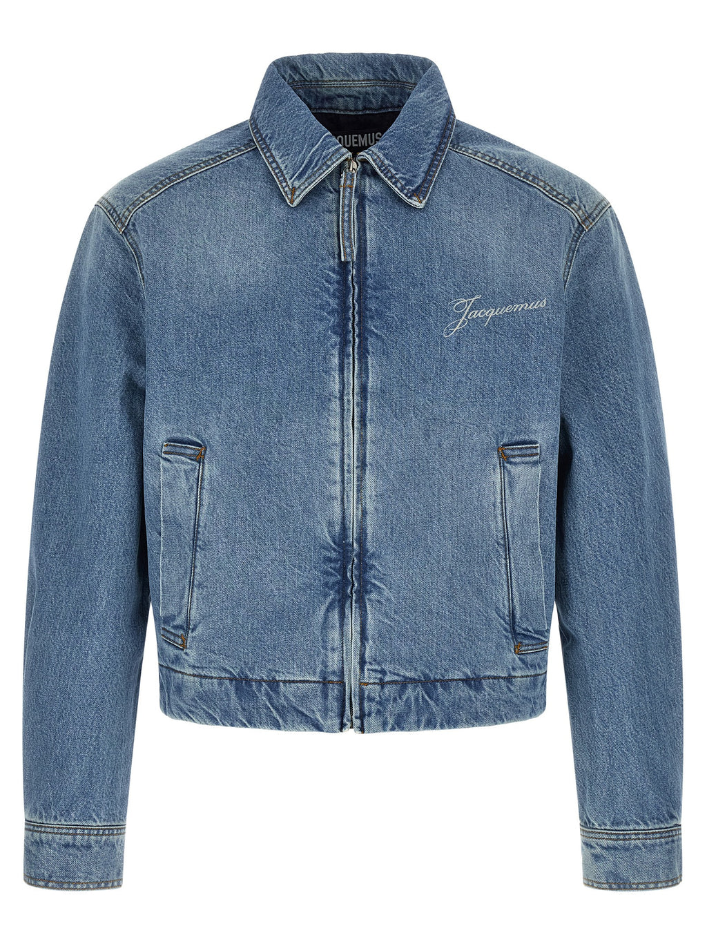 Jacquemus Blaue Jeansjacke aus Baumwolle