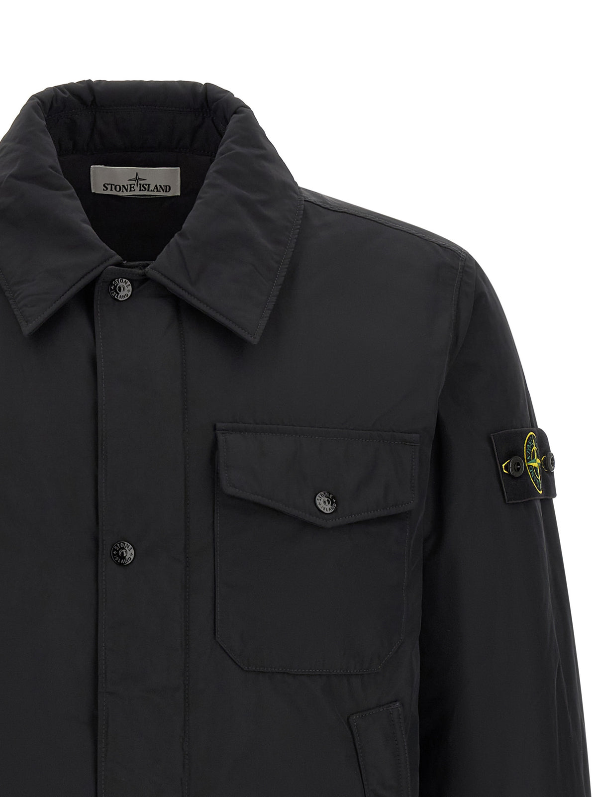 Stone Island Schwarze Polyester-Jacke