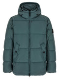 Stone Island Zweifarbige Polyamid-Steppjacke in voller Länge
