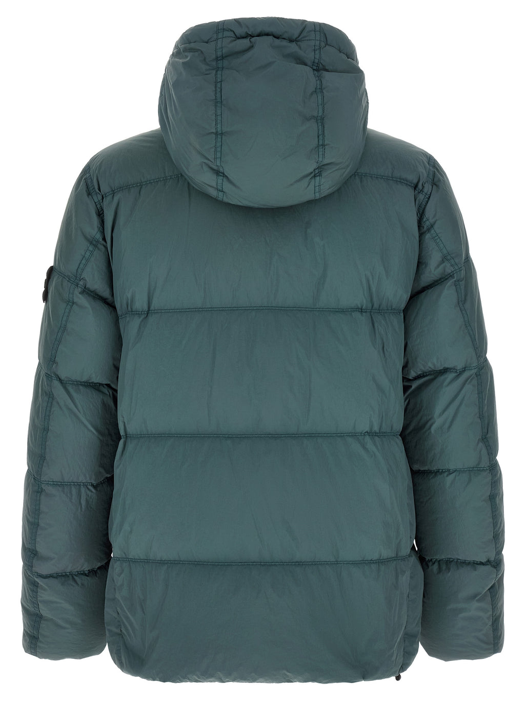 Stone Island Zweifarbige Polyamid-Steppjacke in voller Länge