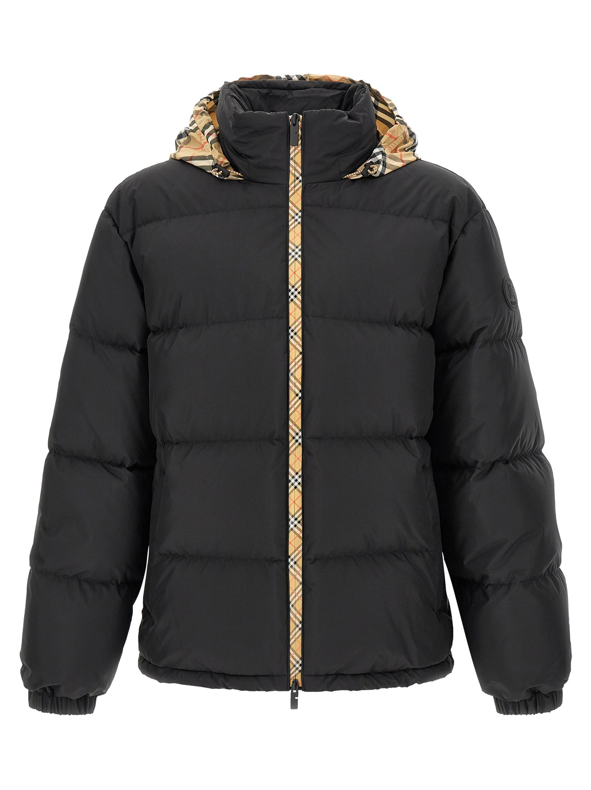 Burberry Schwarzer Parka aus Polyester