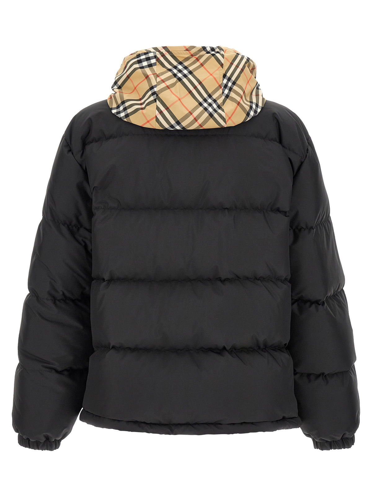 Burberry Schwarzer Parka aus Polyester