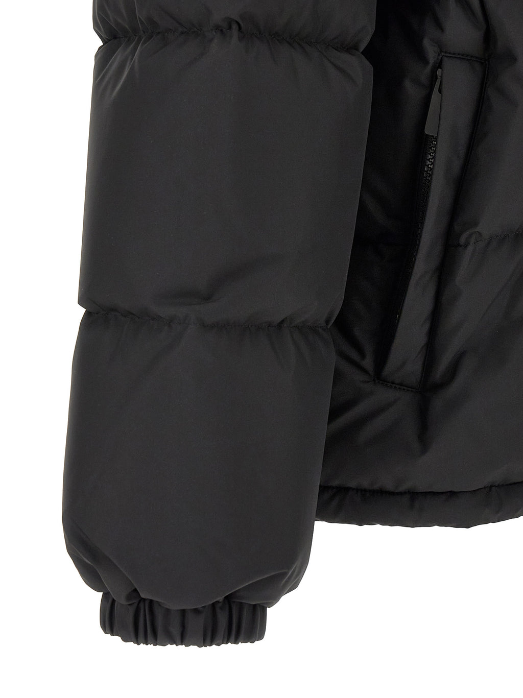 Burberry Schwarzer Parka aus Polyester