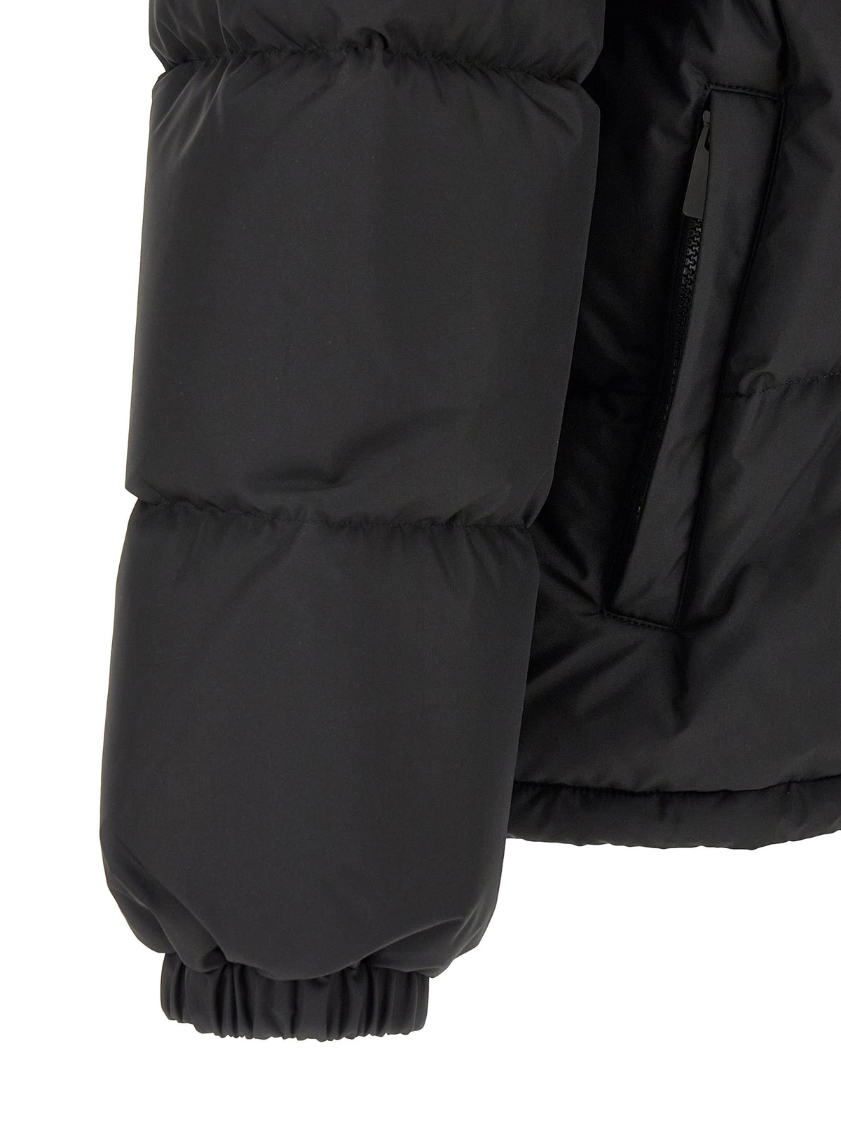 Burberry Schwarzer Parka aus Polyester