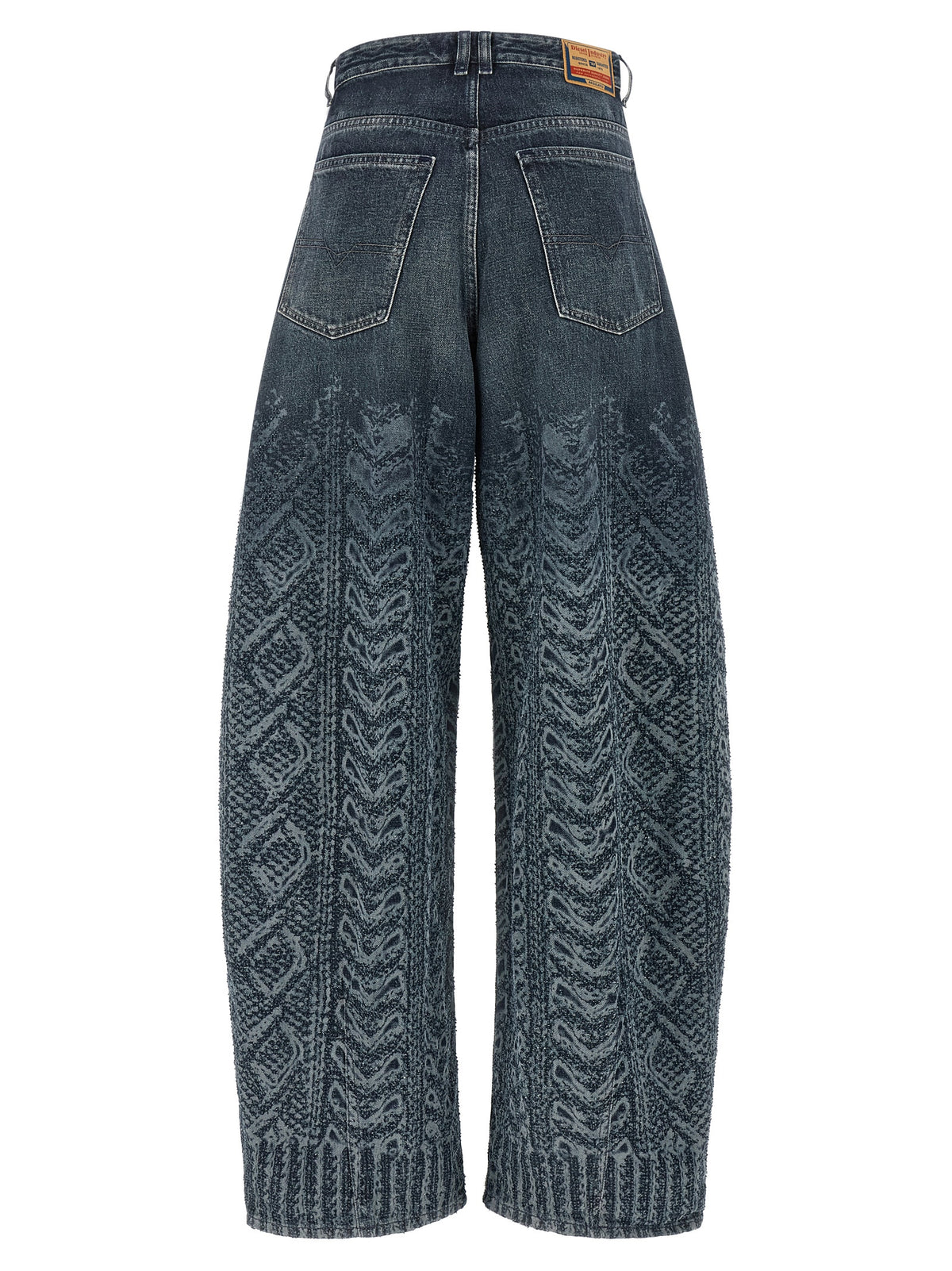 Diesel Blaue High-Waist Jeans aus Baumwolle