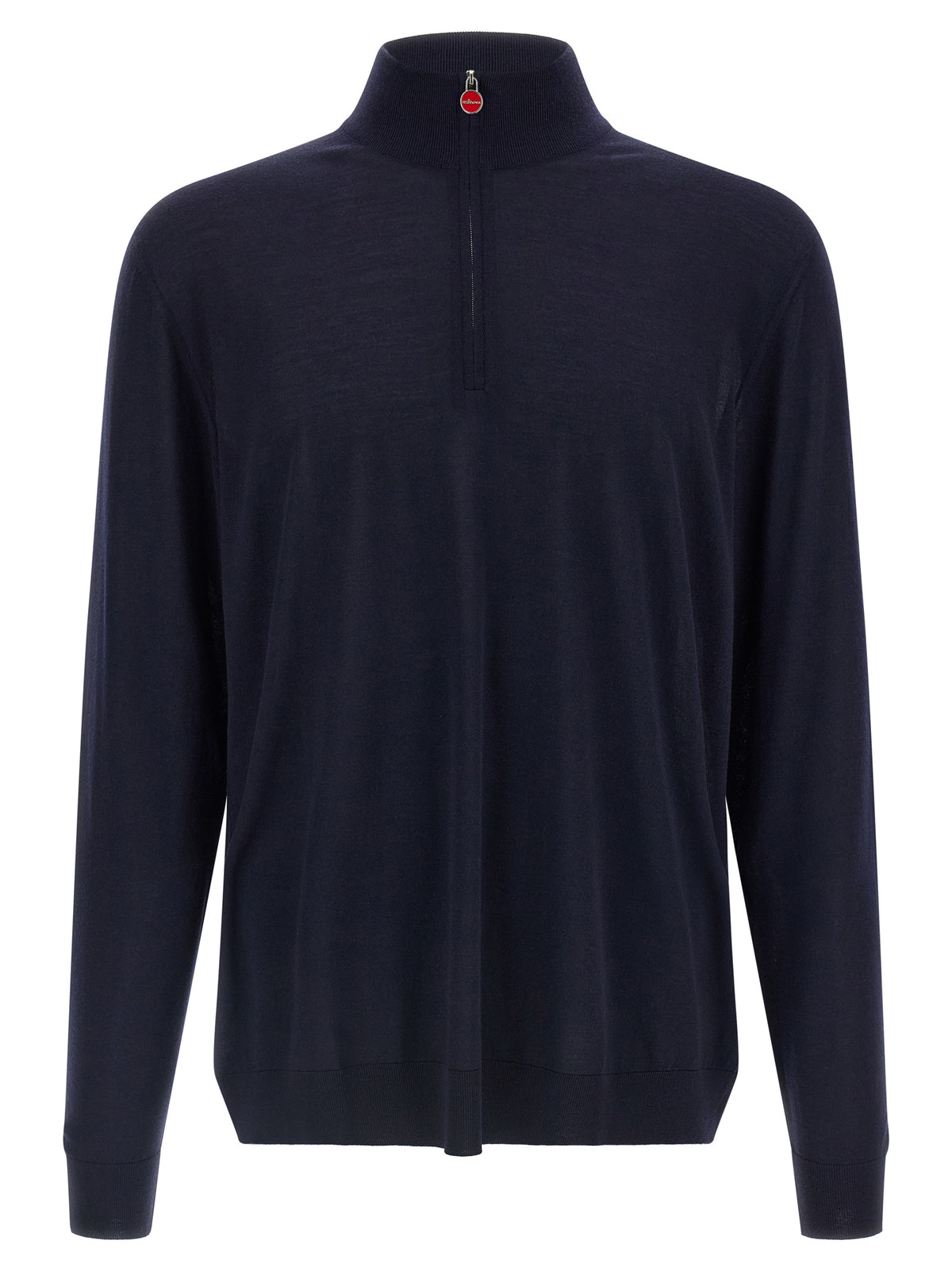 Kiton Blauer Wollcardigan