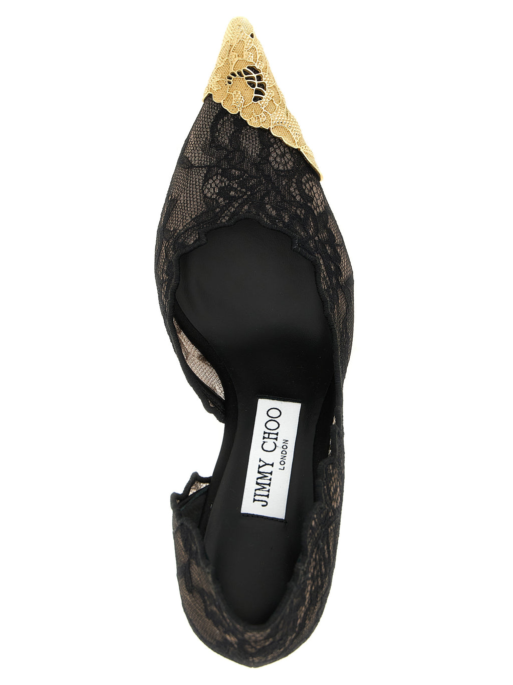 Jimmy Choo Schwarze Tencel Pumps mit mittlerem Absatz