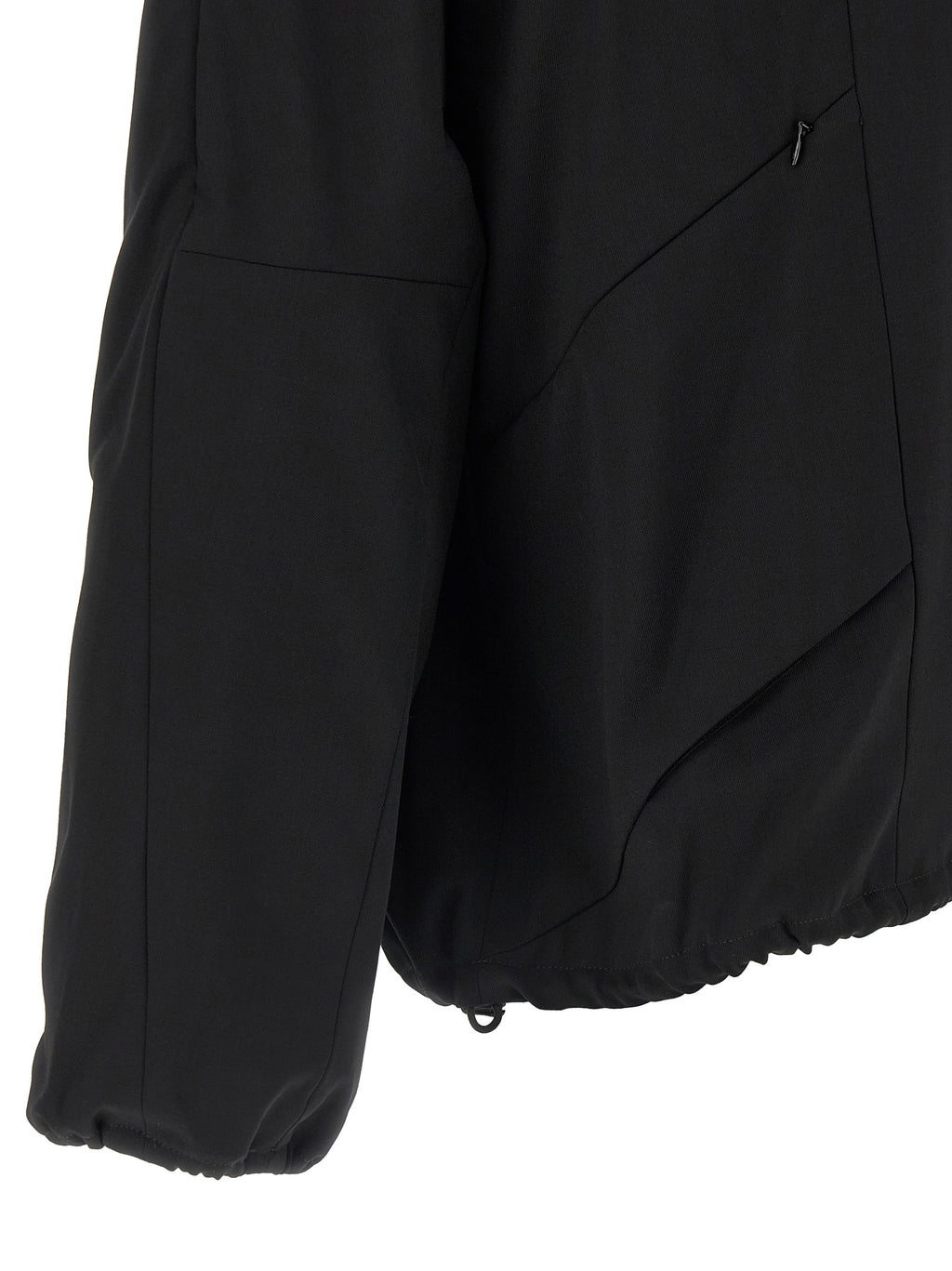 Kiko Kostadinov Schwarze Wolljacke in voller Länge