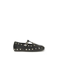 Ganni Schwarze Ballerinas aus recyceltem Polyester