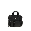 Moncler Schwarze Bos Taurus Kalbsleder Schultertasche