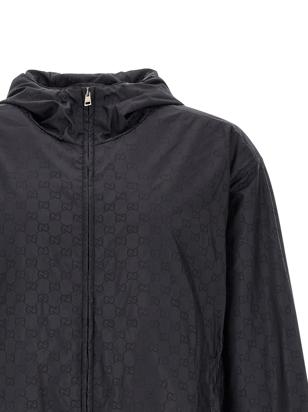 Gucci Schwarze Polyamid-Shell-Jacke