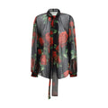 Dolce & Gabbana Schwarze Seidenbluse
