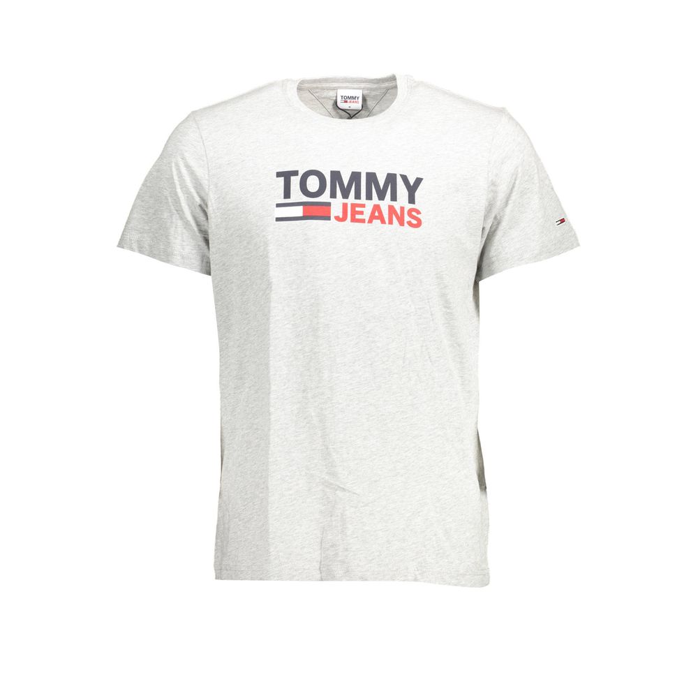 Tommy Hilfiger Grigio Herren-T-Shirt aus Bio-Baumwolle