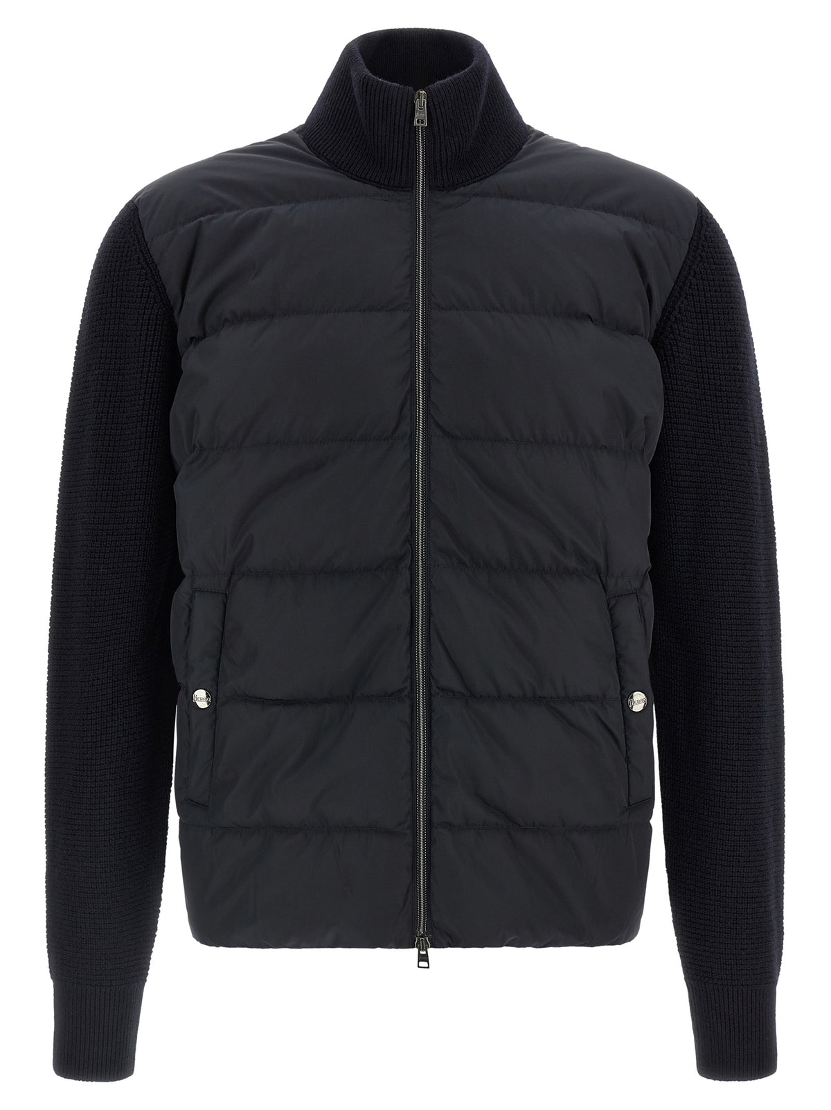 Herno Blaue Wolljacke