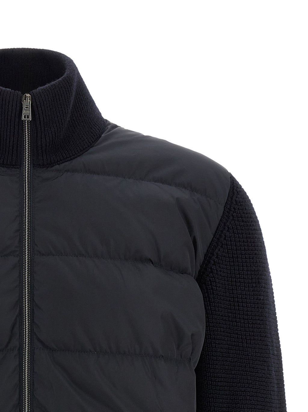 Herno Blaue Wolljacke