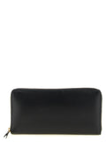 Comme Des Garçons Schwarzes Kalbsleder Portemonnaie