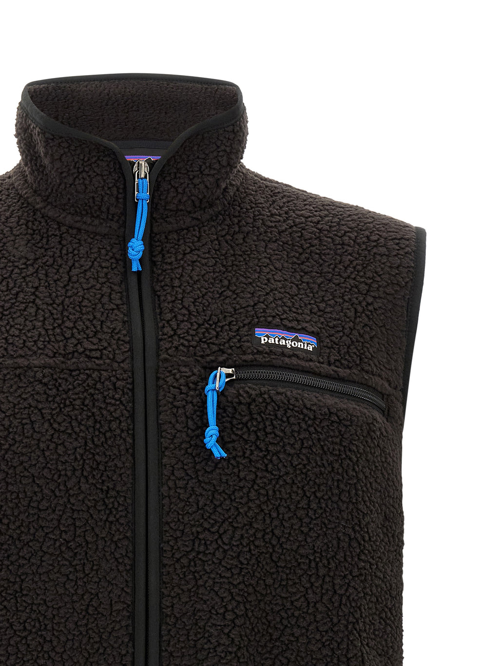 PATAGONIA Schwarze ärmellose Jacke aus Polyester