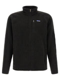 PATAGONIA Schwarze Polyester-Jacke in voller Länge