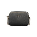 Guess Jeans Schwarze Damen-Handtasche aus Polyurethan