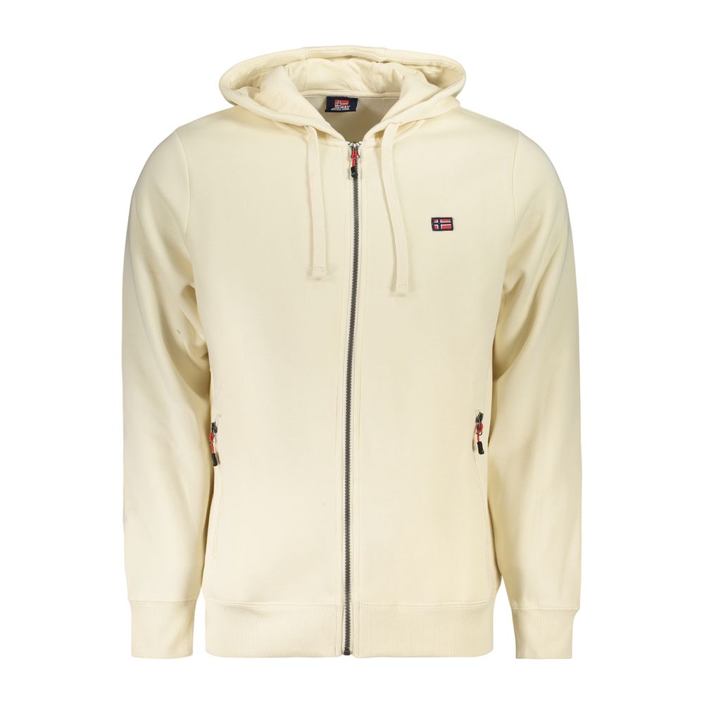 Norway 1963 Weißes Herren-Sweatshirt aus Baumwolle