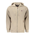 Norway 1963 Brauner Baumwoll-Kapuzenpullover für Herren
