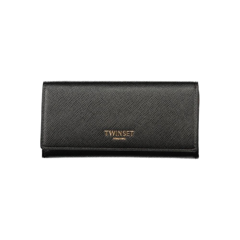 Twinset Schwarzes Portemonnaie aus Polyethylen