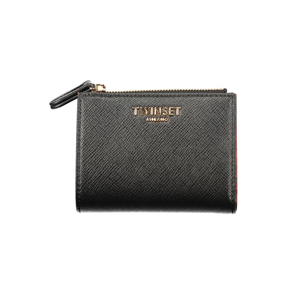 Twinset Schwarzes Portemonnaie aus Polyethylen