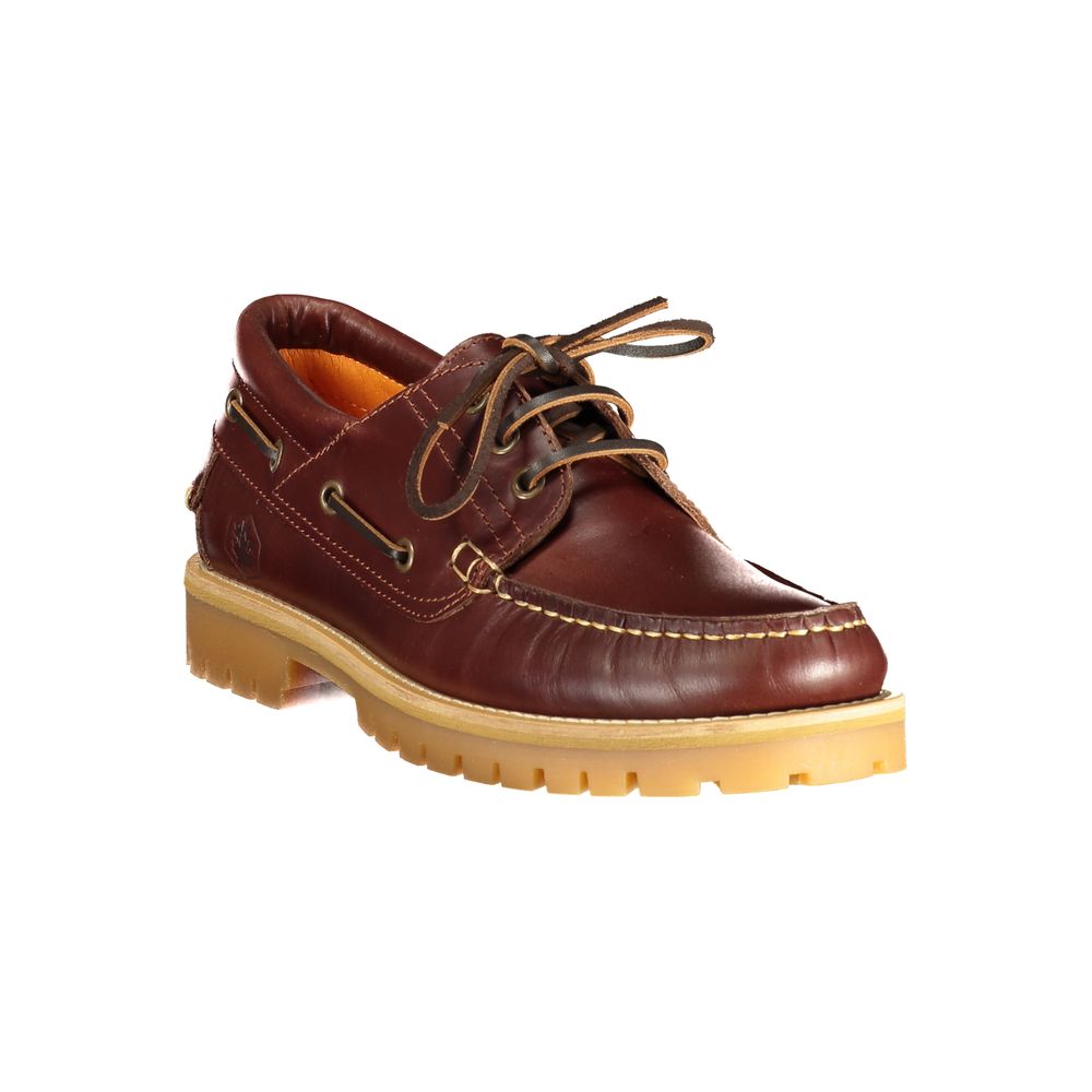 Lumberjack Braune Loafer aus Leder zum Hineinschlüpfen