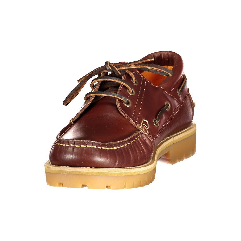 Lumberjack Braune Loafer aus Leder zum Hineinschlüpfen