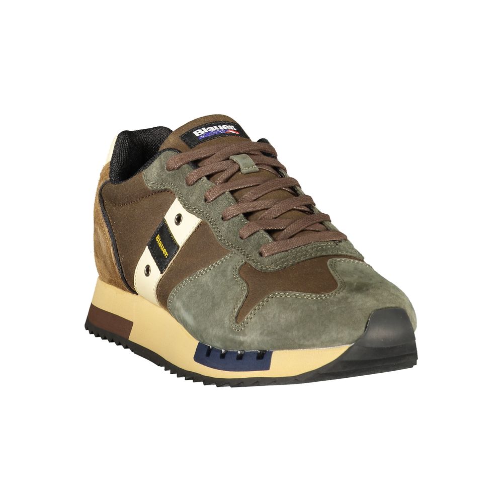 Blauer Braune Sportschuhe aus Polyester