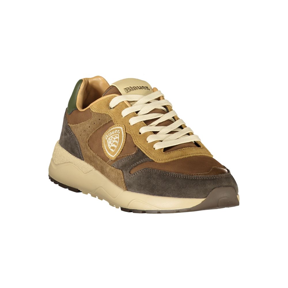Blauer Braune Sportschuhe aus Polyester