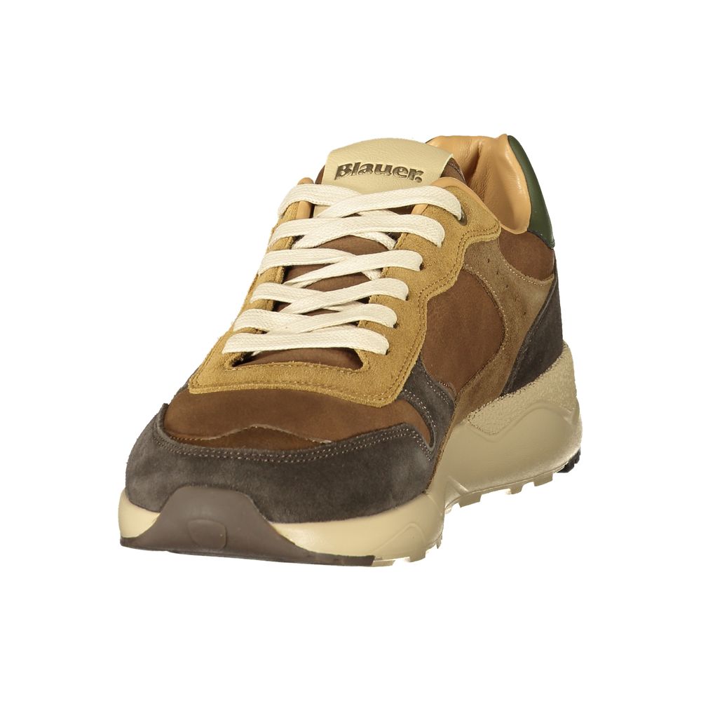 Blauer Braune Sportschuhe aus Polyester