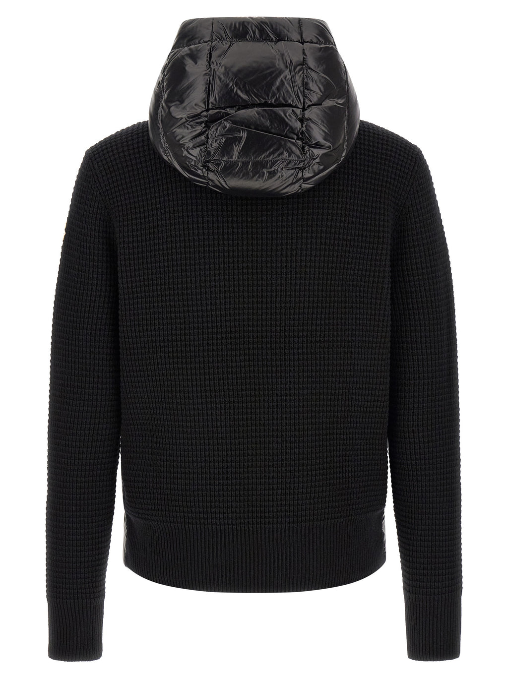 Moncler Schwarzer Cardigan aus Polyamid