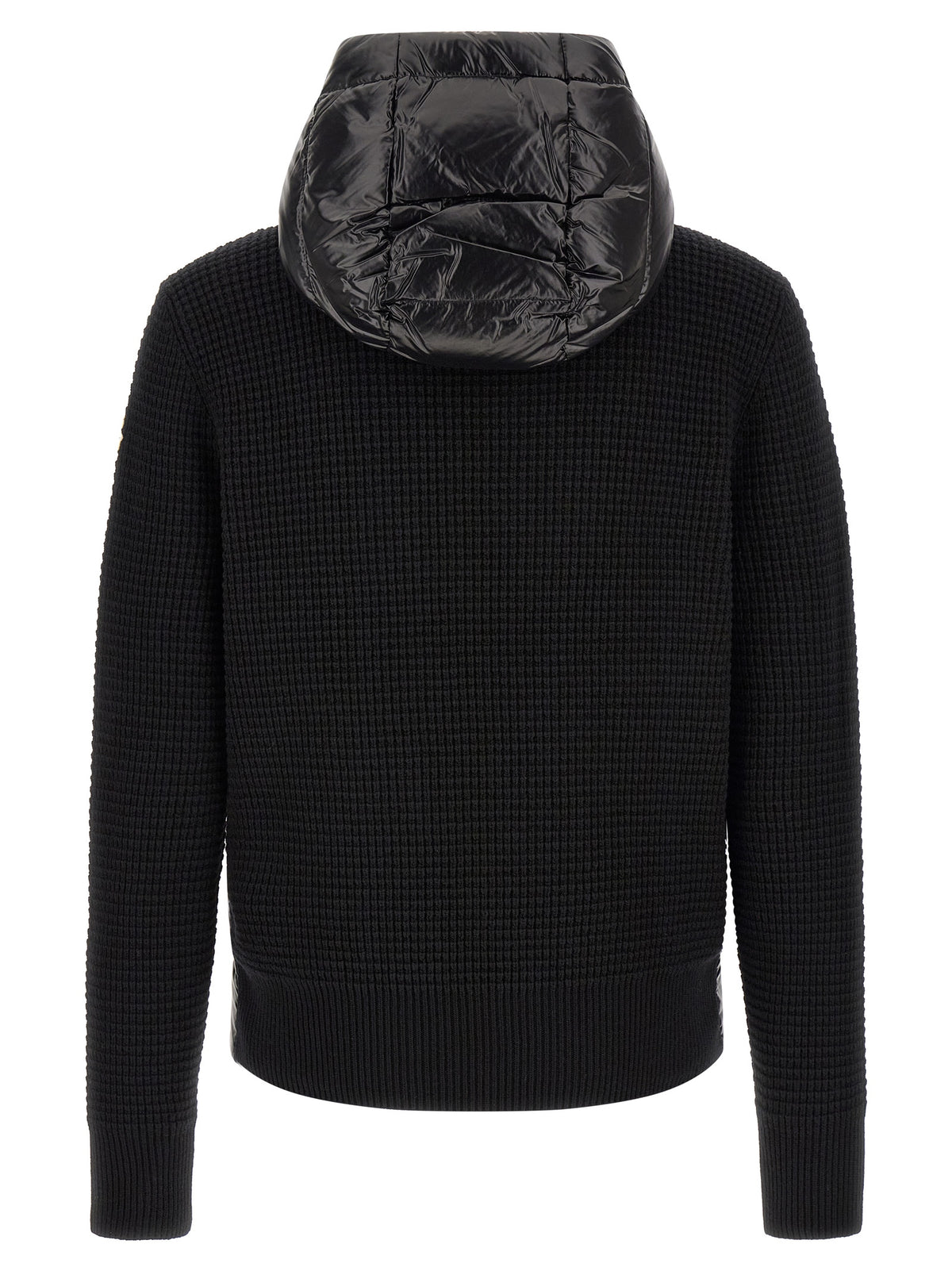 Moncler Schwarzer Cardigan aus Polyamid