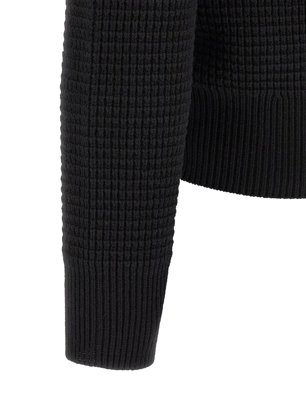 Moncler Schwarzer Cardigan aus Polyamid