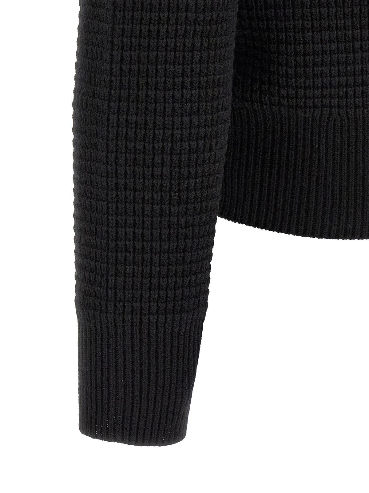 Moncler Schwarzer Cardigan aus Polyamid