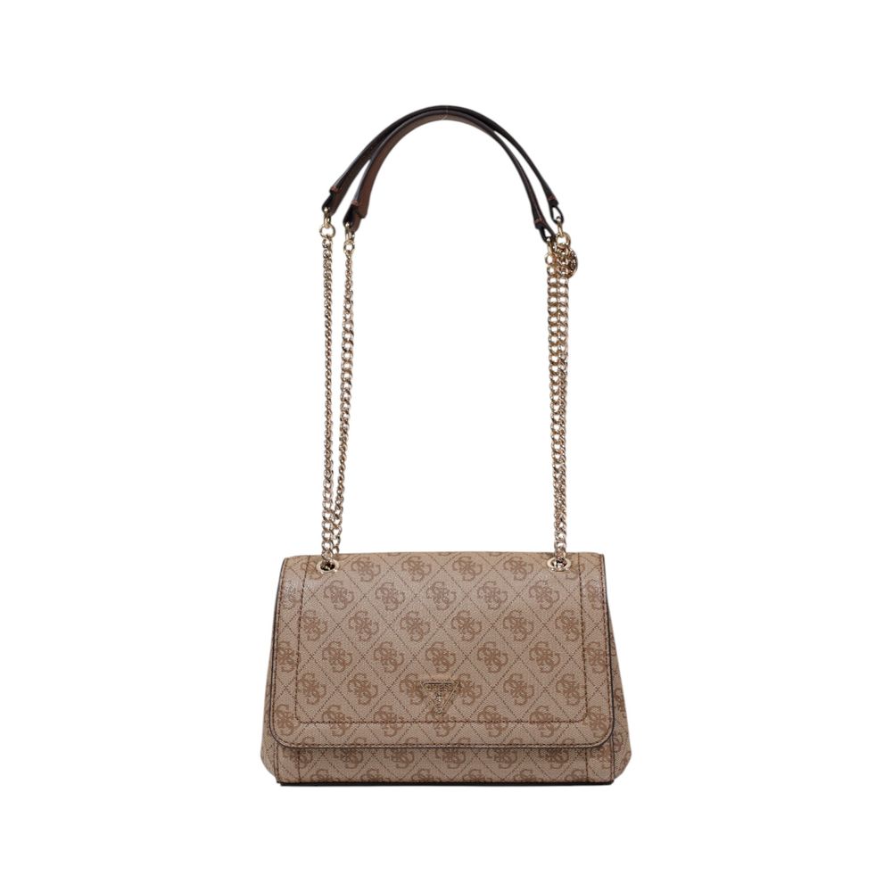 Guess Braune Handtasche aus Polyethylen