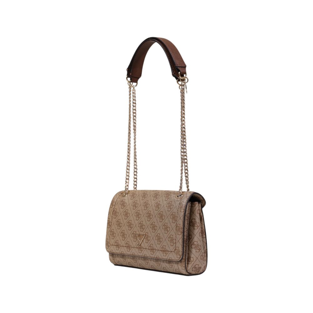 Guess Braune Handtasche aus Polyethylen