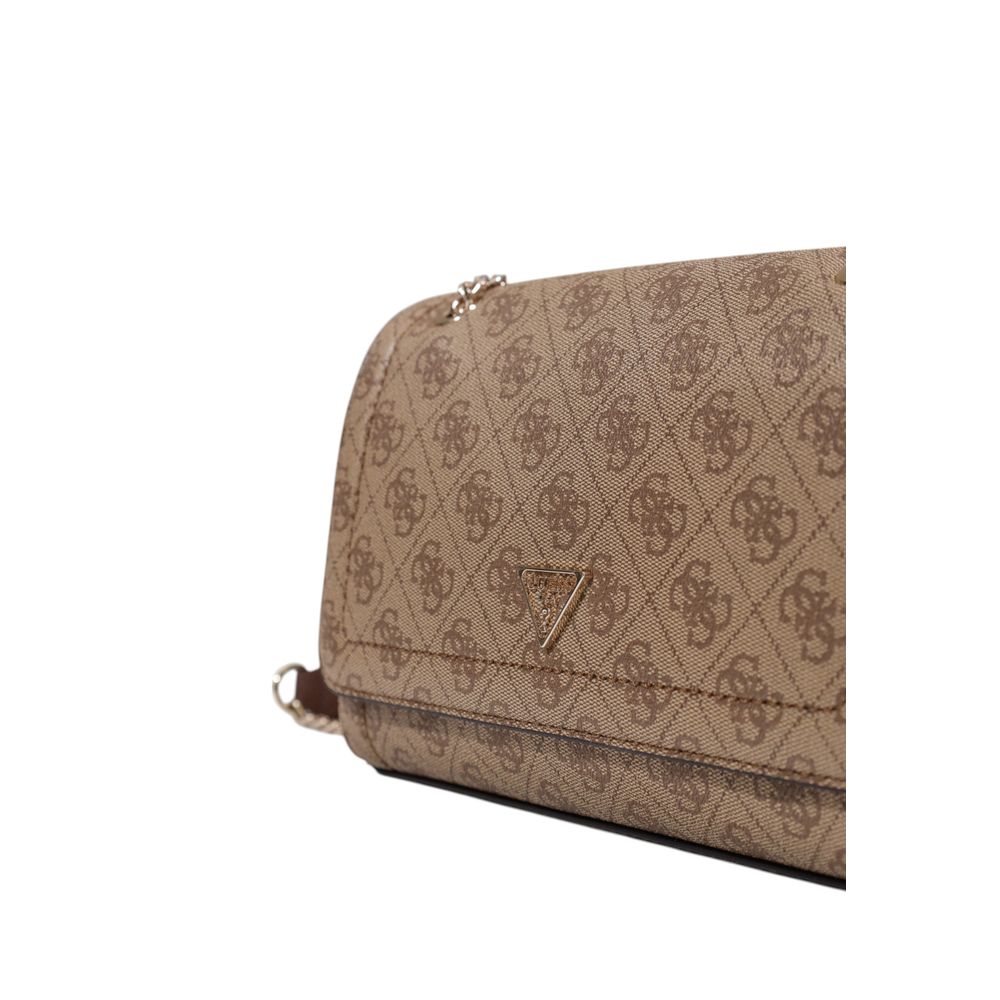Guess Braune Handtasche aus Polyethylen