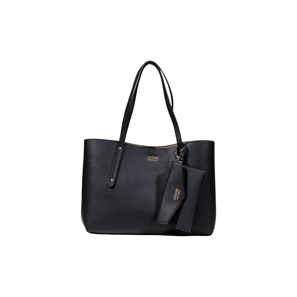 Guess Schwarze Handtasche aus Polyethylen
