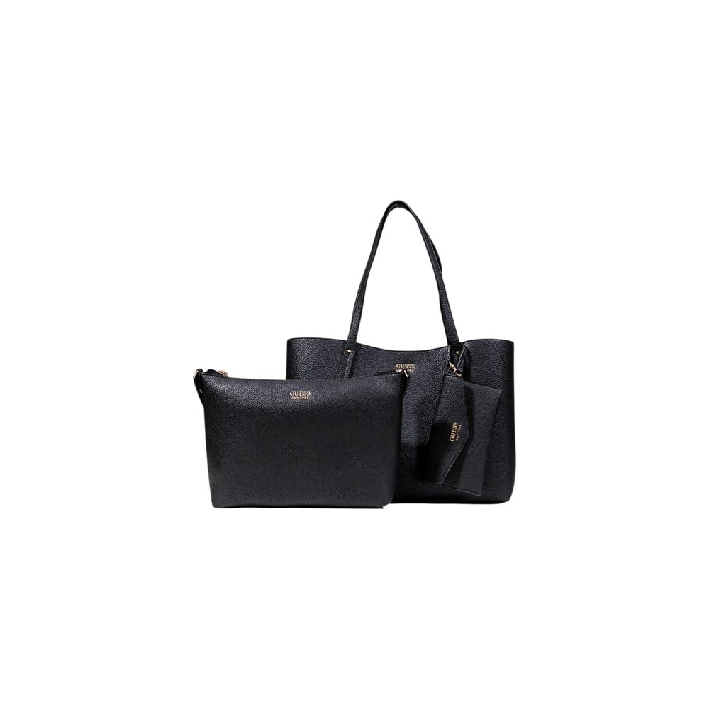 Guess Schwarze Handtasche aus Polyethylen