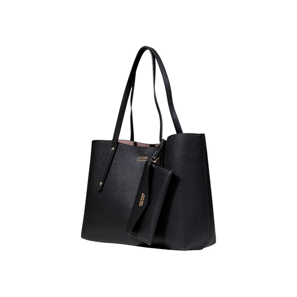 Guess Schwarze Handtasche aus Polyethylen