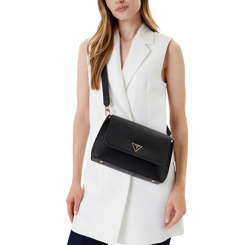 Guess Schwarze Handtasche aus Polyethylen
