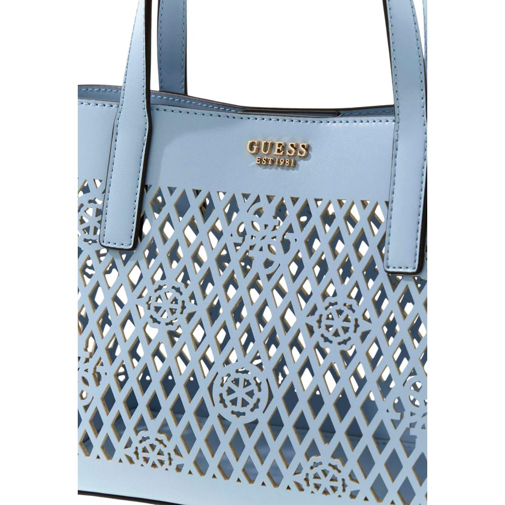 Guess Handtasche aus Polyethylen in Blau