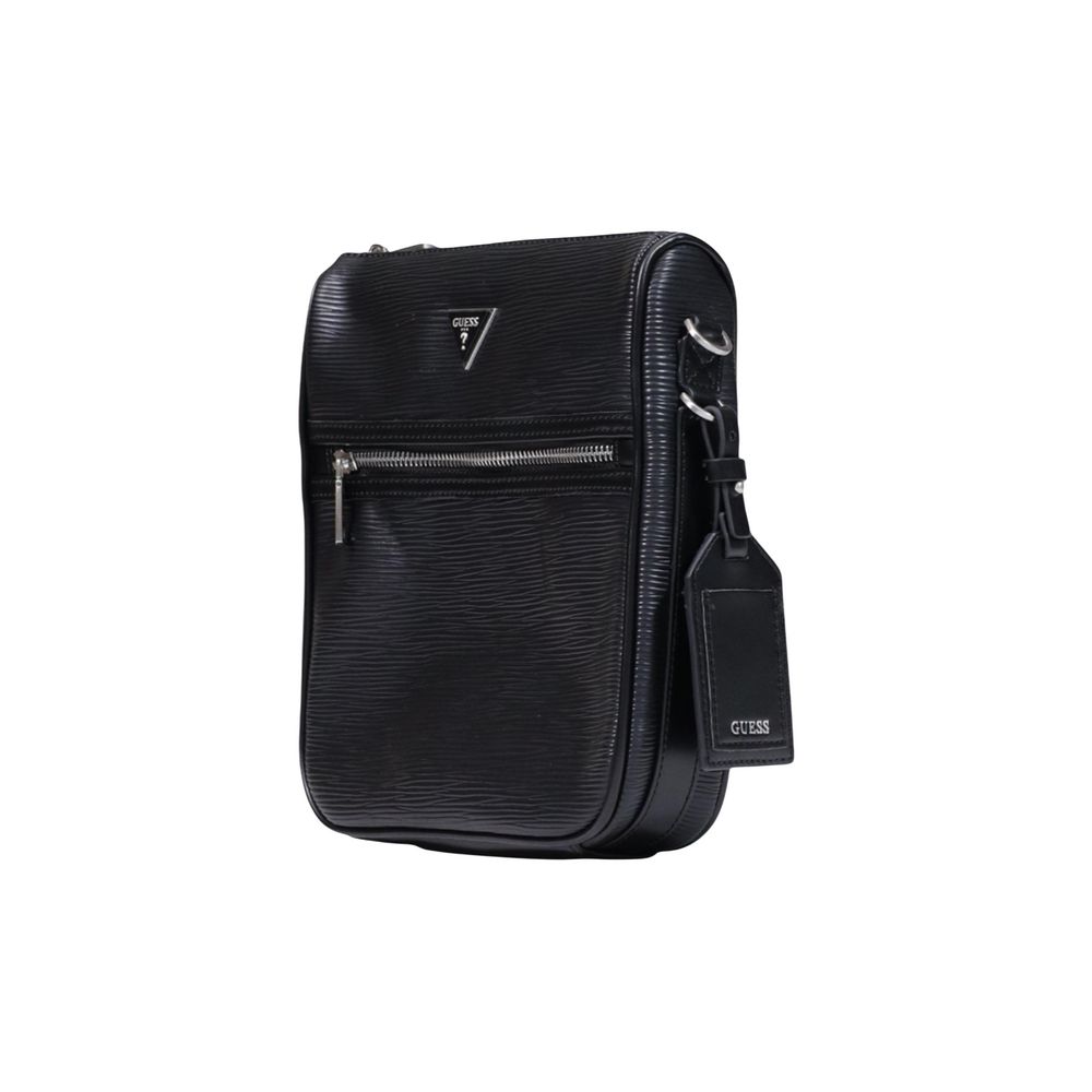 Guess Schwarze Schultertasche aus Polyethylen