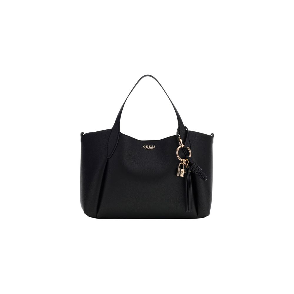 Guess Schwarze Handtasche aus Polyethylen
