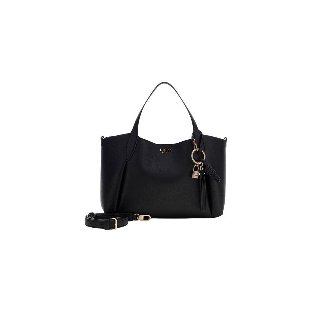 Guess Schwarze Handtasche aus Polyethylen